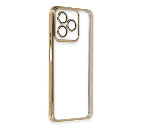 Xiaomi Redmi 13 4G Kılıf Lensli Silikon - Gold