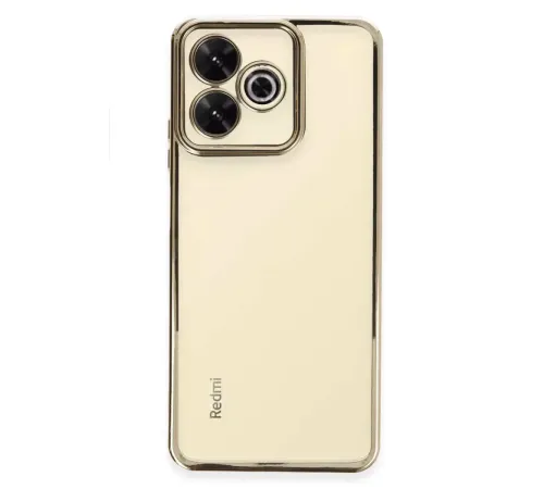 Xiaomi Redmi 13 4G Kılıf Lensli Silikon - Gold