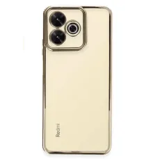 Xiaomi Redmi 13 4G Kılıf Lensli Silikon - Gold