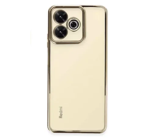 Xiaomi Redmi 13 4G Kılıf Lensli Silikon - Gold