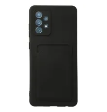 Samsung Galaxy A72 Kılıf Kelvin Kartvizitli Silikon - Siyah