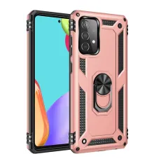Samsung Galaxy A53 5G Kılıf Sofya Yüzüklü Silikon Kapak - Rose