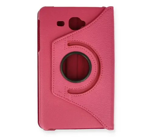 Samsung Galaxy T280 Tab A 7 Kılıf 360 Tablet Deri Kılıf - Pembe