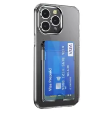 Apple iPhone 15 Pro Kılıf Kart Şeffaf Silikon - Şeffaf