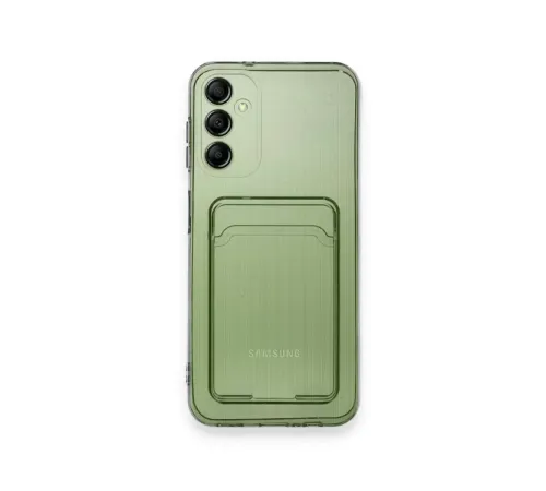 Samsung Galaxy A15 4G Kılıf Kart Şeffaf Silikon - Şeffaf