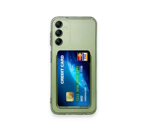 Samsung Galaxy A55 5G Kılıf Kart Şeffaf Silikon - Şeffaf