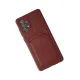 Samsung Galaxy A72 Kılıf Kelvin Kartvizitli Silikon - Bordo