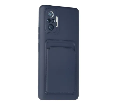 Xiaomi Redmi Note 10 Pro Kılıf Kelvin Kartvizitli Silikon - Lacivert