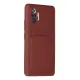 Xiaomi Redmi Note 10 Pro Kılıf Kelvin Kartvizitli Silikon - Bordo