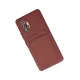 Xiaomi Redmi Note 10 Pro Kılıf Kelvin Kartvizitli Silikon - Bordo