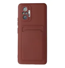Xiaomi Redmi Note 10 Pro Kılıf Kelvin Kartvizitli Silikon - Bordo