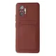 Xiaomi Redmi Note 10 Pro Kılıf Kelvin Kartvizitli Silikon - Bordo