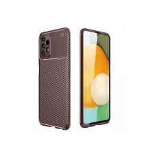 Samsung Galaxy A13 4G Kılıf Auto Focus Karbon Kapak - Kahverengi
