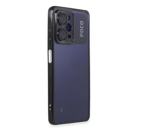 Xiaomi Poco X5 Pro 5G Kılıf Lensli Silikon - Siyah