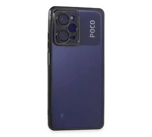 Xiaomi Poco X5 Pro 5G Kılıf Lensli Silikon - Siyah