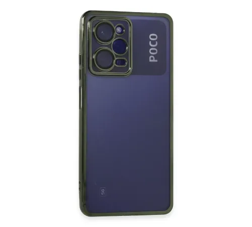 Xiaomi Poco X5 Pro 5G Kılıf Lensli Silikon - Yeşil