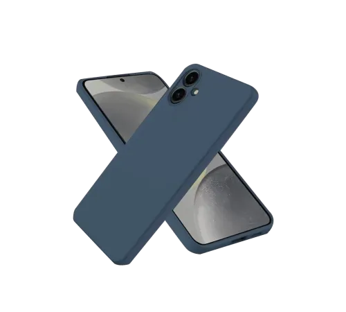 Samsung Galaxy A06 Kılıf First Silikon - Lacivert