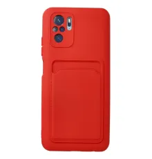 Xiaomi Redmi Note 10S Kılıf Kelvin Kartvizitli Silikon - Kırmızı