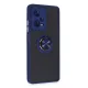 Xiaomi Redmi Note 12 5G Kılıf Montreal Yüzüklü Silikon Kapak - Lacivert