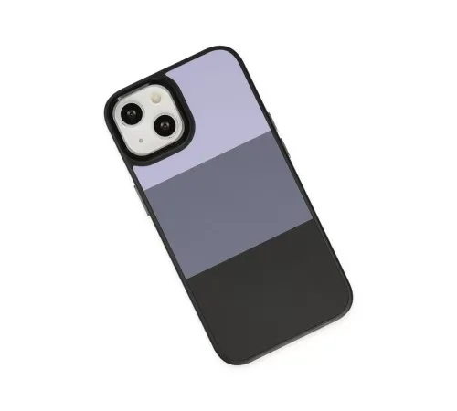 Apple iPhone 14 Plus Kılıf King Kapak - Lila-Siyah