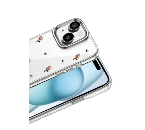 Apple iPhone 15 Plus Fiyonk Desenli Kapak - Desen 6