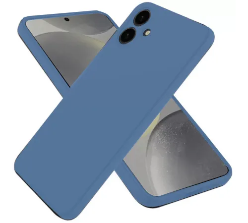 Samsung Galaxy A06 Kılıf First Silikon - Mavi