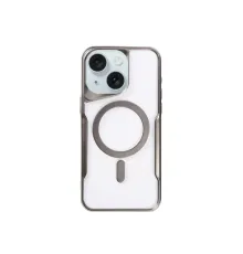 Apple iPhone 15 Plus Kılıf Boyi Magsafe Silikon Kapak - Titan Gri