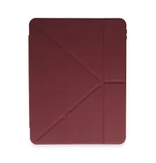 Apple iPad Pro 12.9 (2021) Kılıf Kalemlikli Mars Tablet Kılıfı - Mürdüm