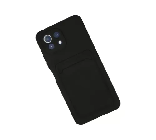 Xiaomi Mi 11 Kılıf Kelvin Kartvizitli Silikon - Siyah