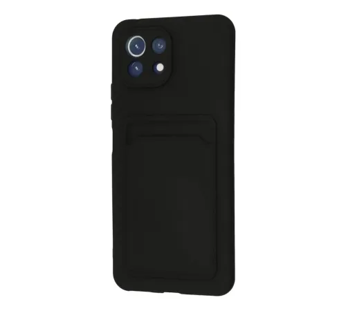 Xiaomi Mi 11 Kılıf Kelvin Kartvizitli Silikon - Siyah