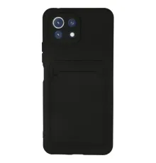 Xiaomi Mi 11 Kılıf Kelvin Kartvizitli Silikon - Siyah