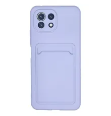 Xiaomi Mi 11 Kılıf Kelvin Kartvizitli Silikon - Lila