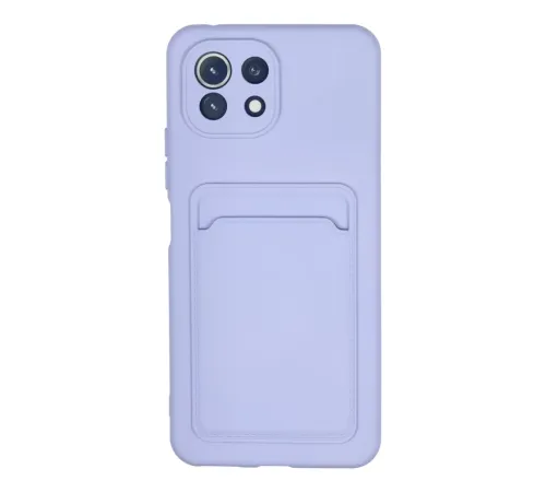 Xiaomi Mi 11 Kılıf Kelvin Kartvizitli Silikon - Lila