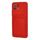 Xiaomi Mi 11 Kılıf Kelvin Kartvizitli Silikon - Kırmızı