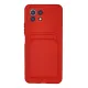 Xiaomi Mi 11 Kılıf Kelvin Kartvizitli Silikon - Kırmızı