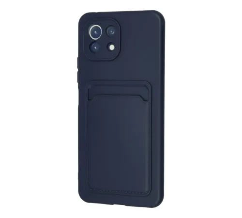 Xiaomi Mi 11 Kılıf Kelvin Kartvizitli Silikon - Lacivert