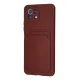 Xiaomi Mi 11 Kılıf Kelvin Kartvizitli Silikon - Bordo