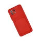 Xiaomi Mİ 11 Lite Kılıf Kelvin Kartvizitli Silikon - Kırmızı