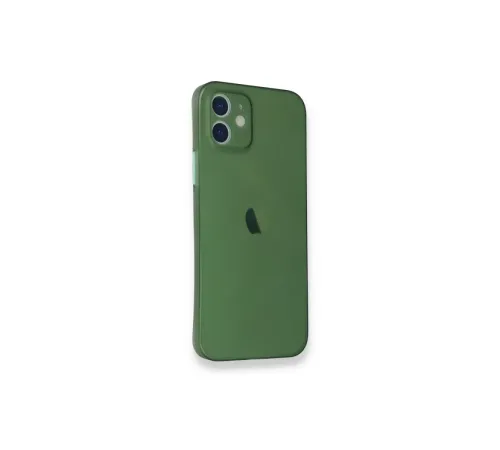 Apple iPhone 12 Mini Kılıf PP Ultra İnce Kapak - Yeşil