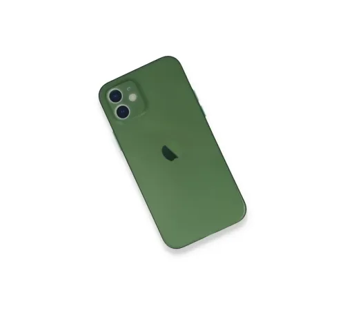 Apple iPhone 12 Mini Kılıf PP Ultra İnce Kapak - Yeşil