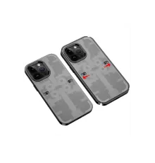 Apple iPhone 13 Pro Max Kılıf Mekanik Bumper Kapak - Siyah