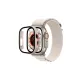 Apple Watch Ultra 49mm Desert Camlı Kasa Ekran Koruyucu - Metalik Gold