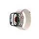 Apple Watch Ultra 49mm Desert Camlı Kasa Ekran Koruyucu - Koyu Yeşil