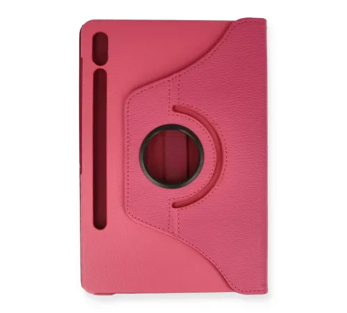 Samsung Galaxy T870 Tab S7 11 Kılıf 360 Tablet Deri Kılıf - Pembe