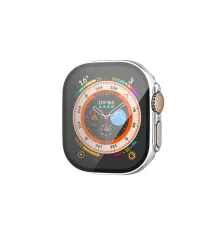 Apple Watch Ultra 49mm Legend Camlı Kasa Ekran Koruyucu - Gümüş