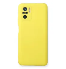 Xiaomi Redmi Note 10 Kılıf Nano içi Kadife Silikon - Sarı