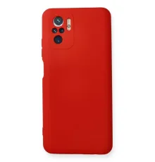 Xiaomi Redmi Note 10 Kılıf Nano içi Kadife Silikon - Kırmızı