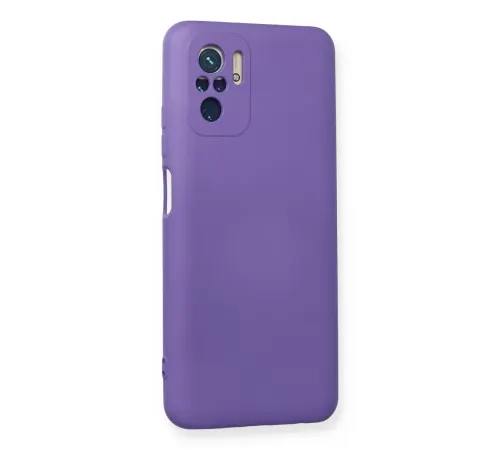 Xiaomi Redmi Note 10 Kılıf Nano içi Kadife Silikon - Mor