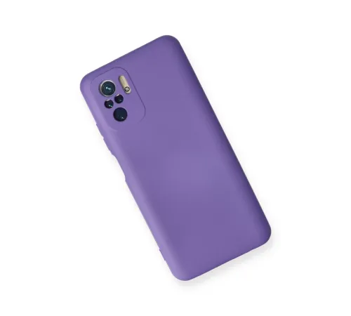Xiaomi Redmi Note 10 Kılıf Nano içi Kadife Silikon - Mor