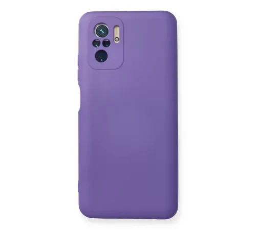Xiaomi Redmi Note 10 Kılıf Nano içi Kadife Silikon - Mor